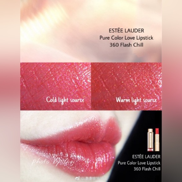 Estee Lauder Pure Color Love Lipstick in Flash Chill - Picture 3 of 9